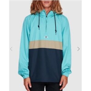 Billabong Recycler Wind Swell Anorak Jacket Windbreaker Mens  Medium Polyester